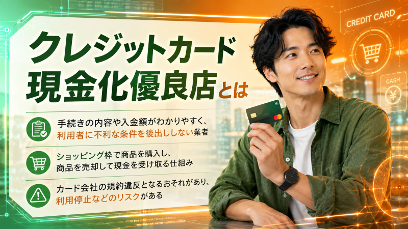 クレジットカード現金化優良店とは